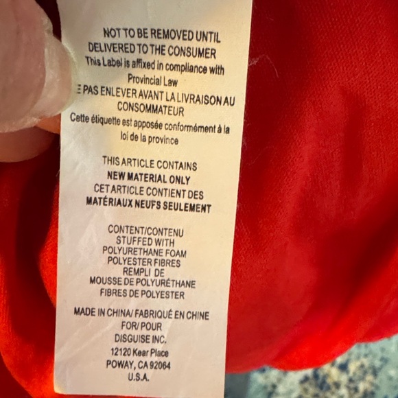 Disney Superhero Costume - Red, Black, and Yellow - Picture 4 of 5